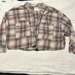 Cropped Abercrombie & fitch flannel